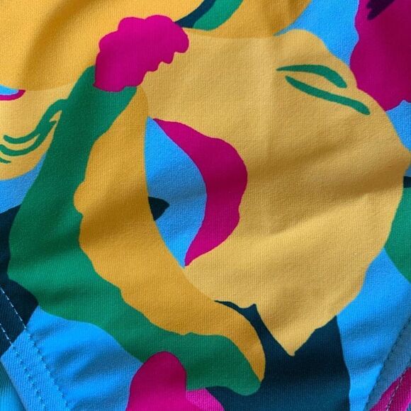 Kate Spade High Cut Bikini Bottom in Multi Color Size S - Picture 5 of 12